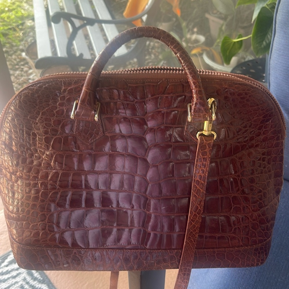 Genuine Italian crocodile skin